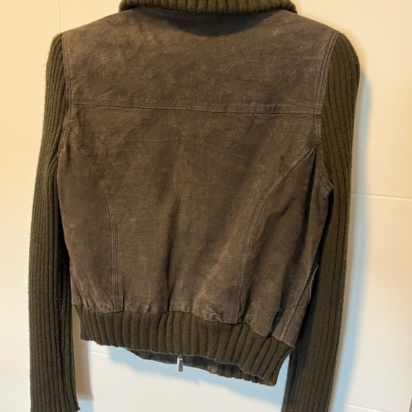 Marcelle Renee Genuine Leather and Polyester Sleeve Jacket Size M - Picture 5 of 6